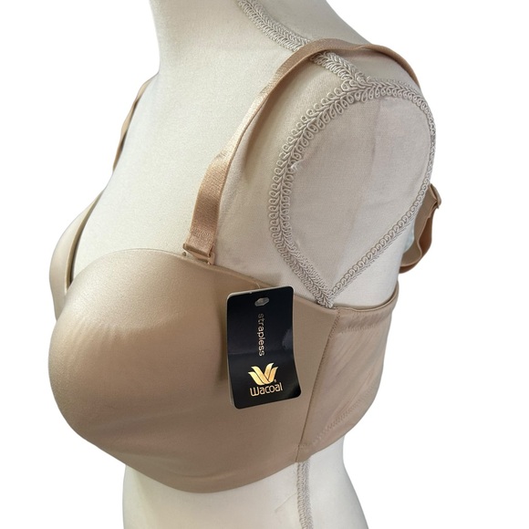 WACOAL women’s 38DDD wirefree convertible strapless tan bra style 854372 NWT - Picture 6 of 11